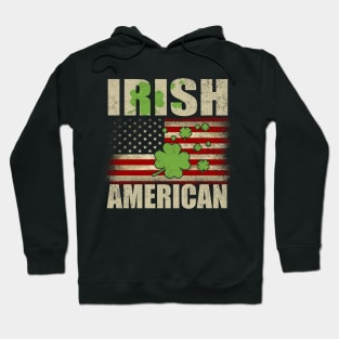 St. Patrick's Day IRISH AMERICAN FLAG Hoodie